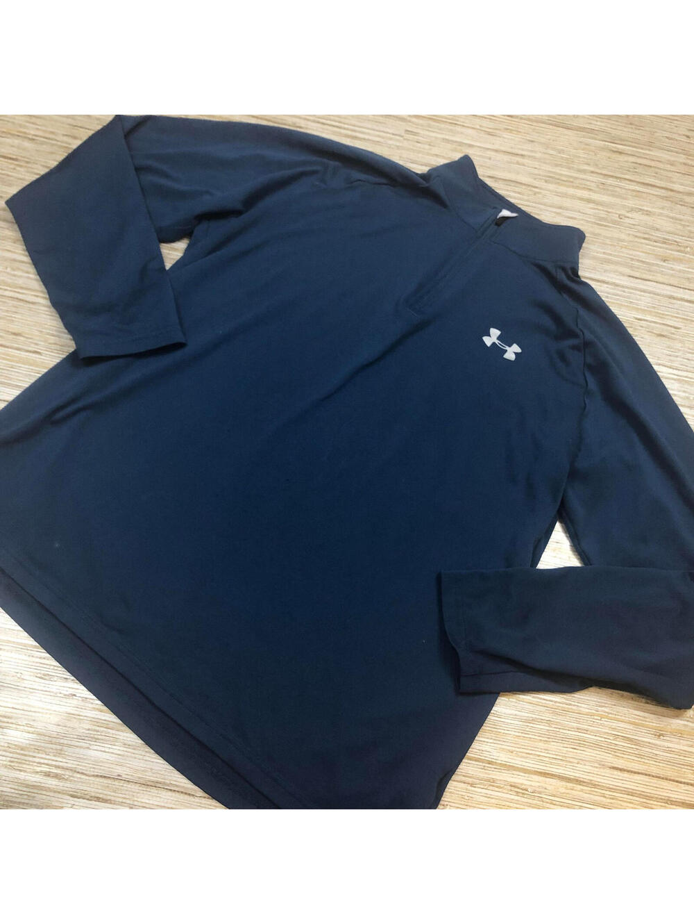 2192 Under Armour Men's UA Tech 1/2 Zip active Loose Long Sleeve TEAL sz M